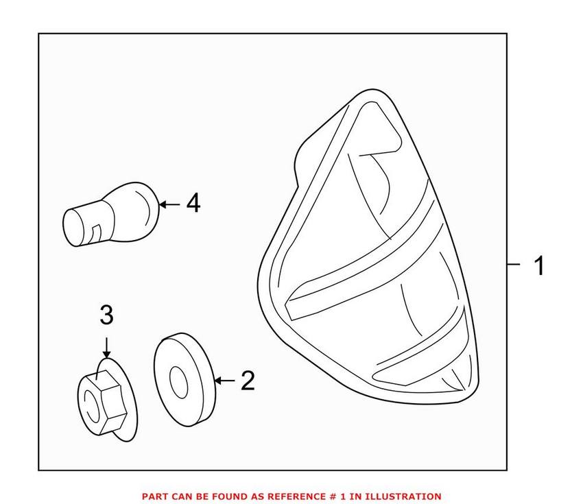 Mercedes Tail Light Assembly - Rear Passenger Right 1718200464